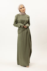 M8438Khaki-maxi-dress