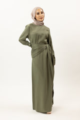 M8438Khaki-maxi-dress