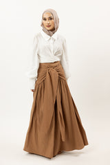 M8481Tan-skirt