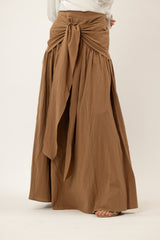 M8481Tan-skirt