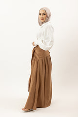 M8481Tan-skirt