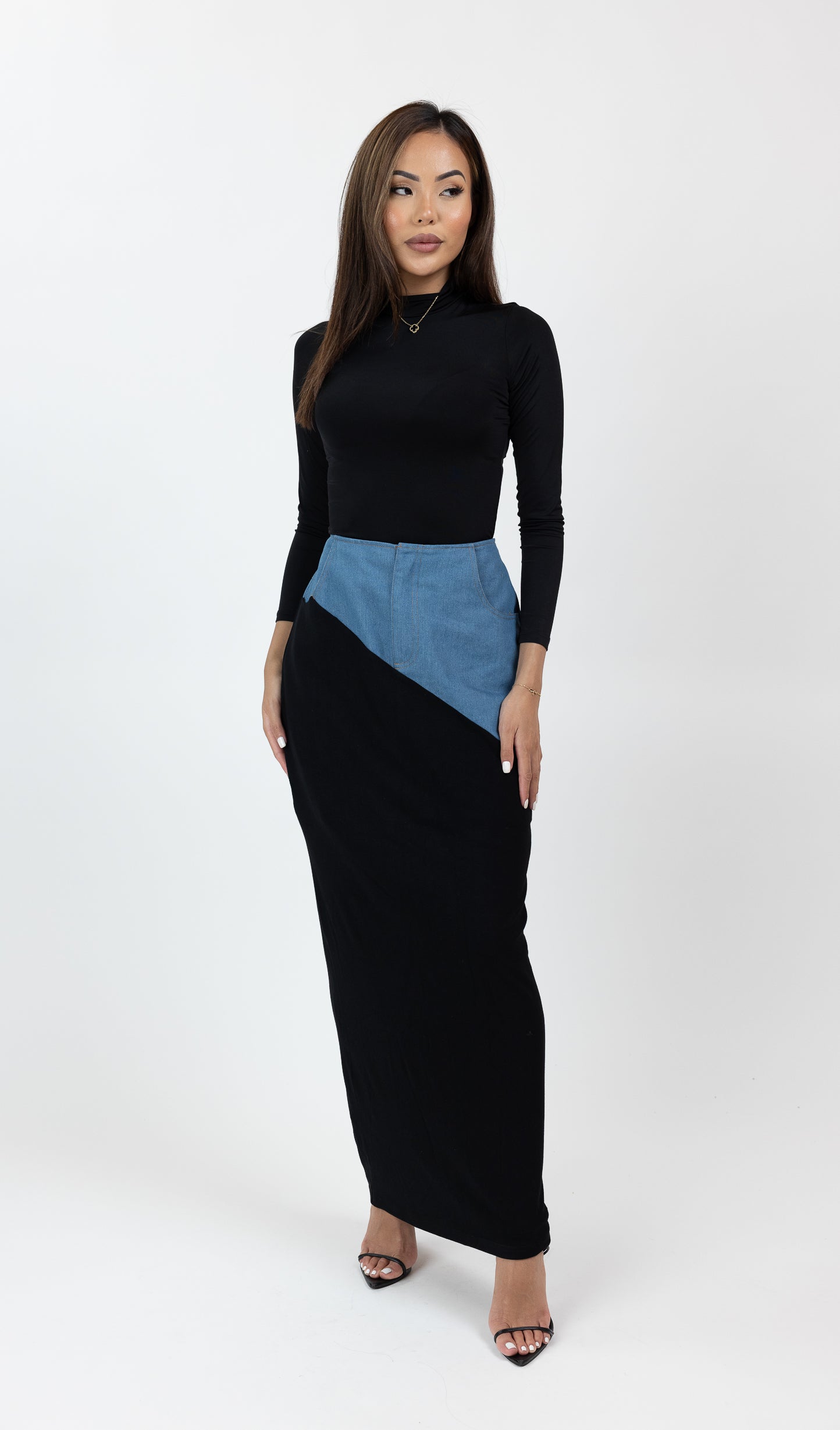 M8506Black-skirt-maxi
