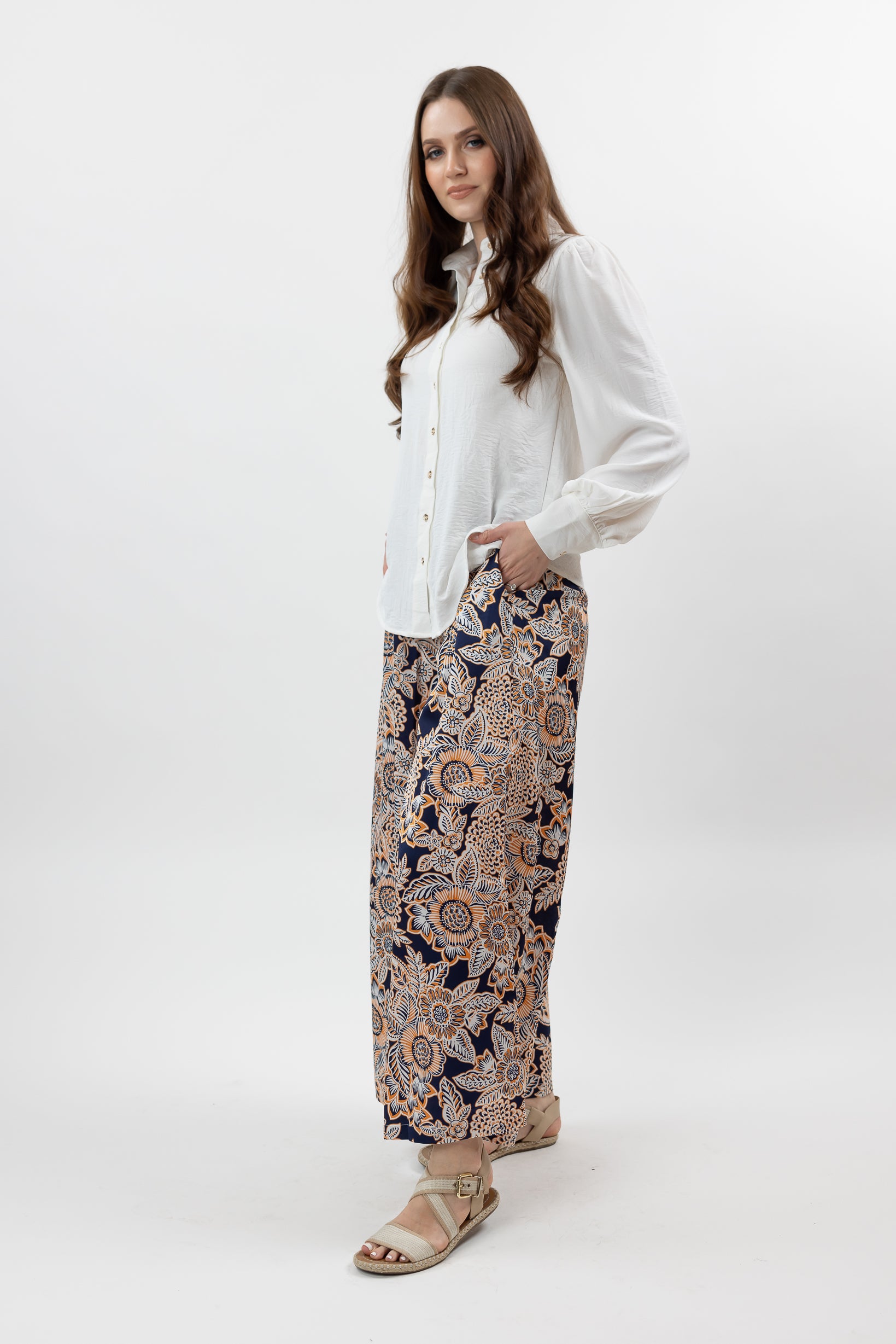 M8523Navyprint-pant