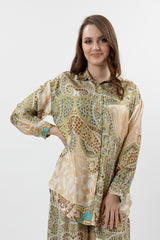 M8527GreenPrint-top-shirt