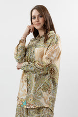 M8527GreenPrint-top-shirt