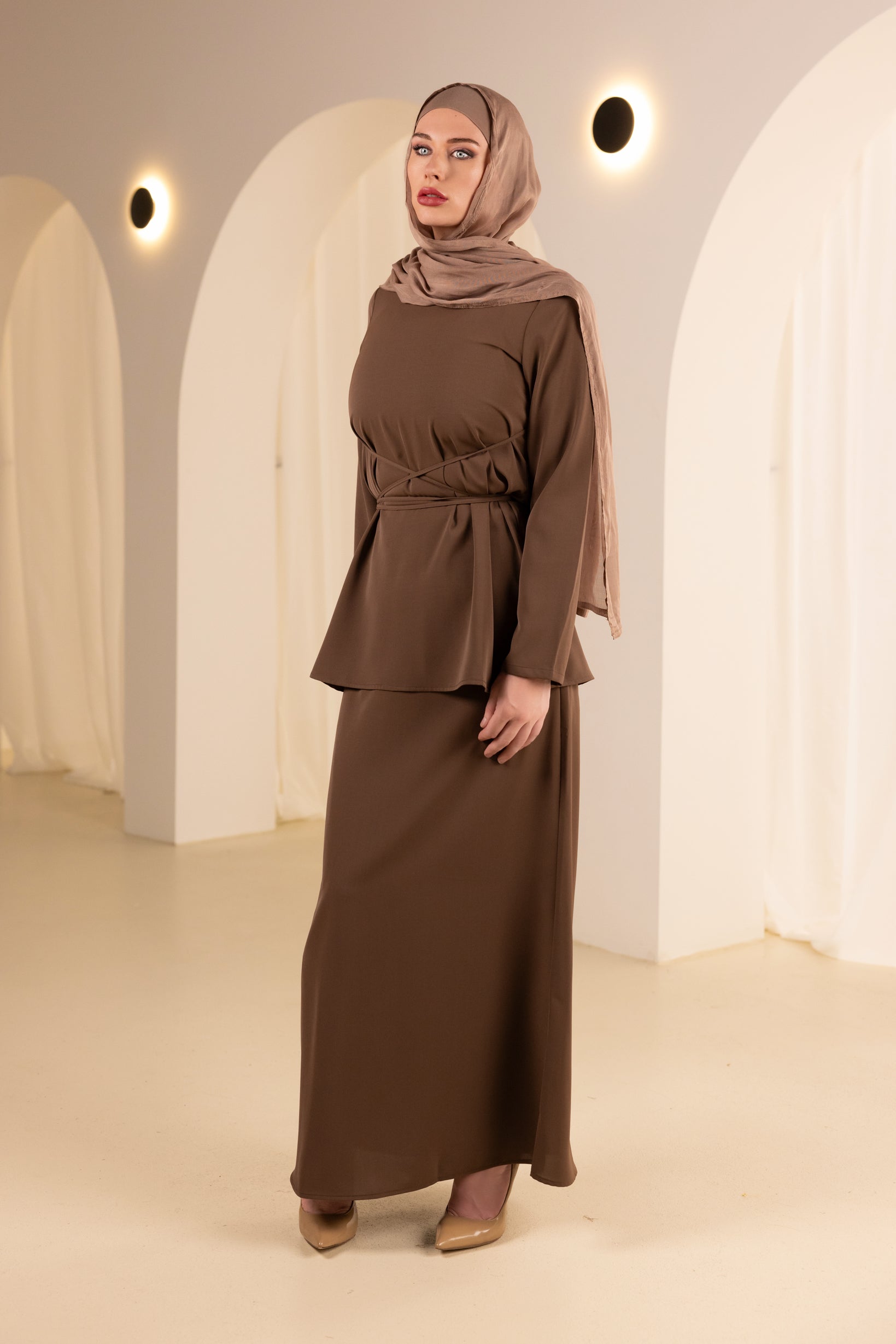M8539Chocolate-maxi-skirt