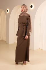 M8539Chocolate-maxi-skirt