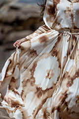 M8567Brown-skirt-print