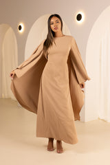 M8568Latte-maxi-dress