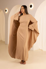 M8568Latte-maxi-dress