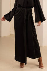 M8608Black-satin-skirt