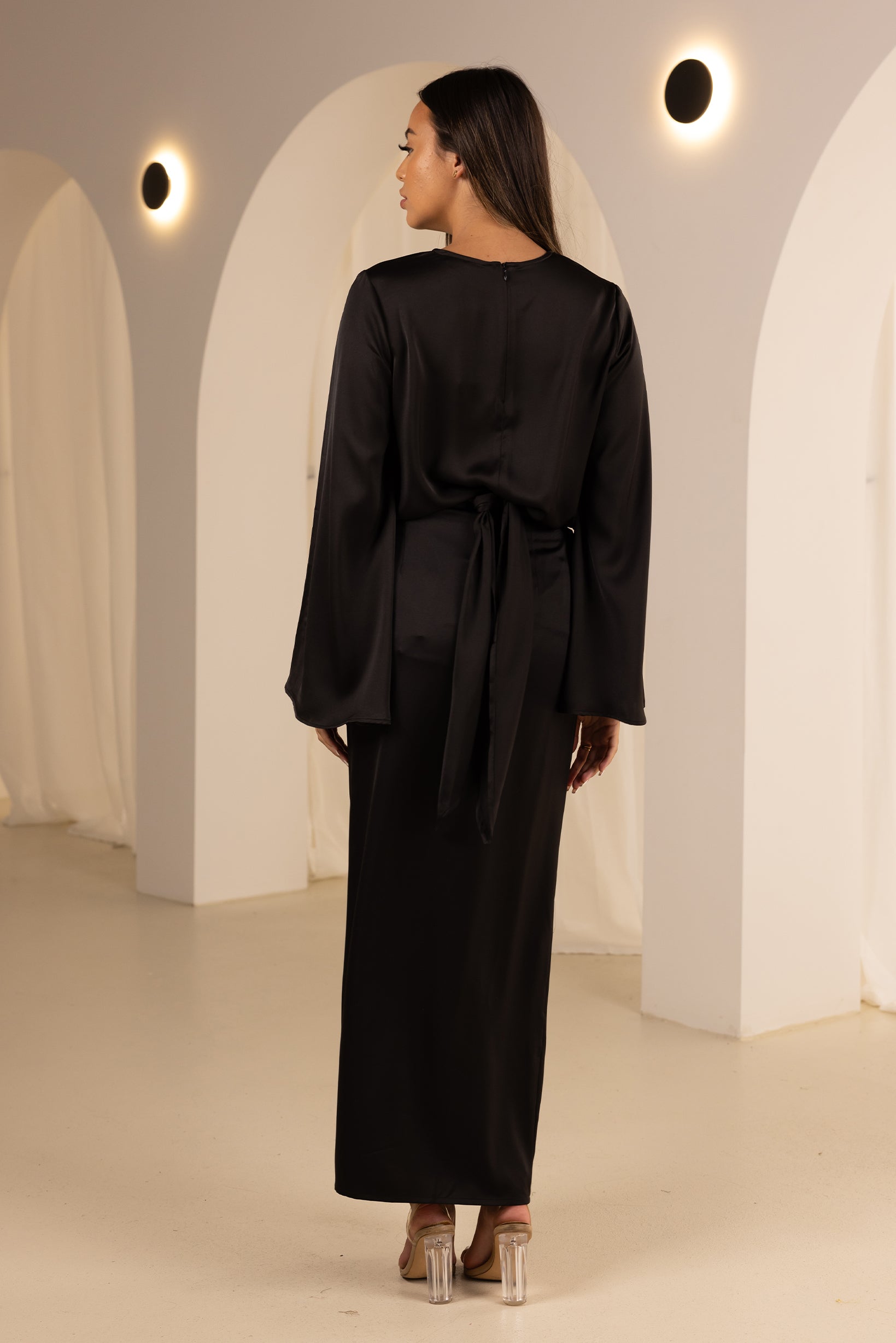M8608Black-satin-skirt