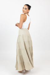 M8615Lightkhaki-maxi-skirt