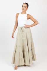 M8615Lightkhaki-maxi-skirt