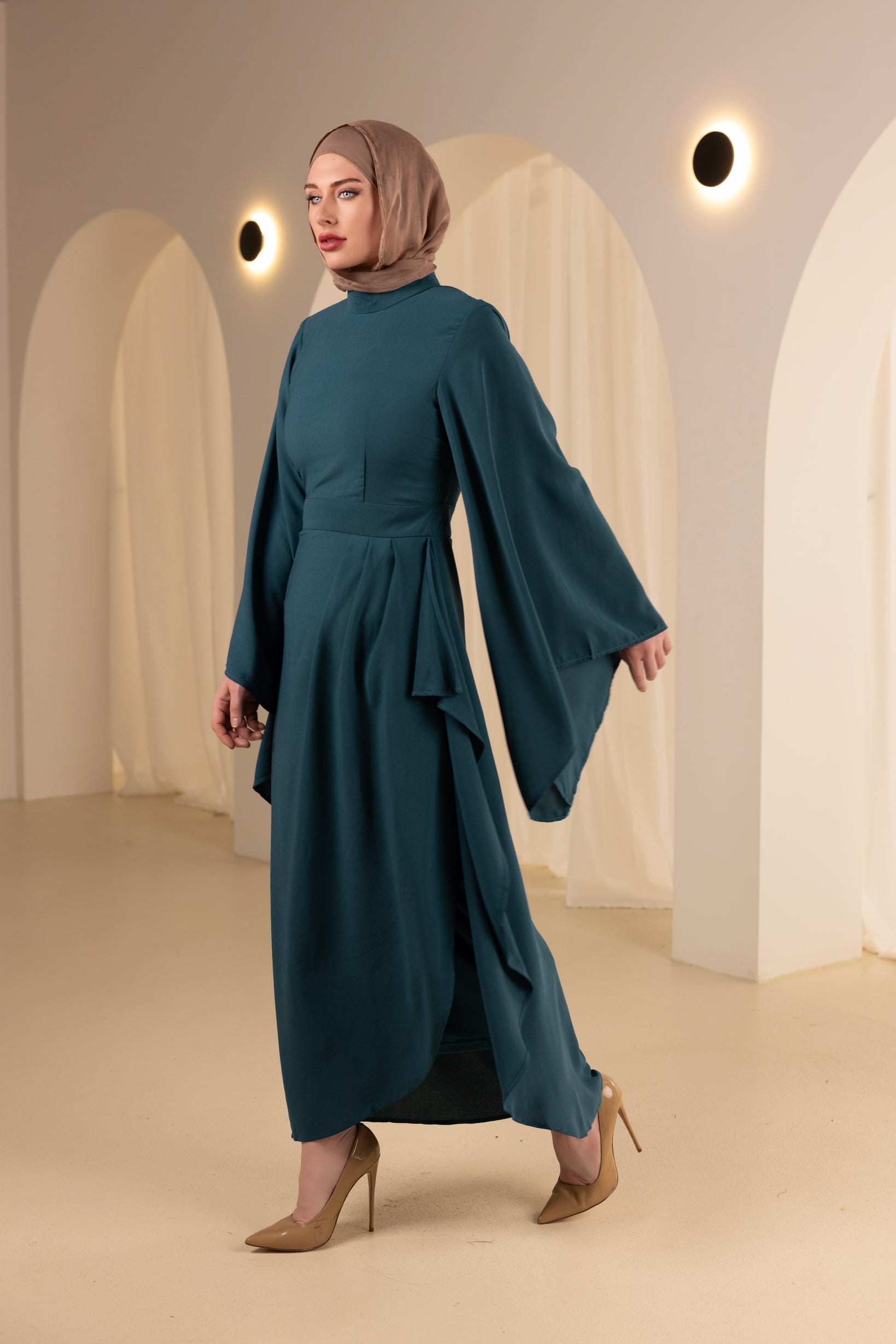 M8620Teal-dress