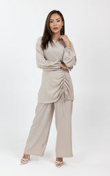 M8630Nude-top-pants-set