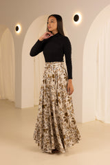 M8637Beigeplain-maxi-skirt