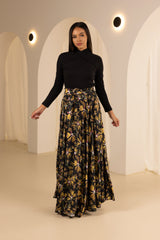M8637Blackplain-maxi-skirt