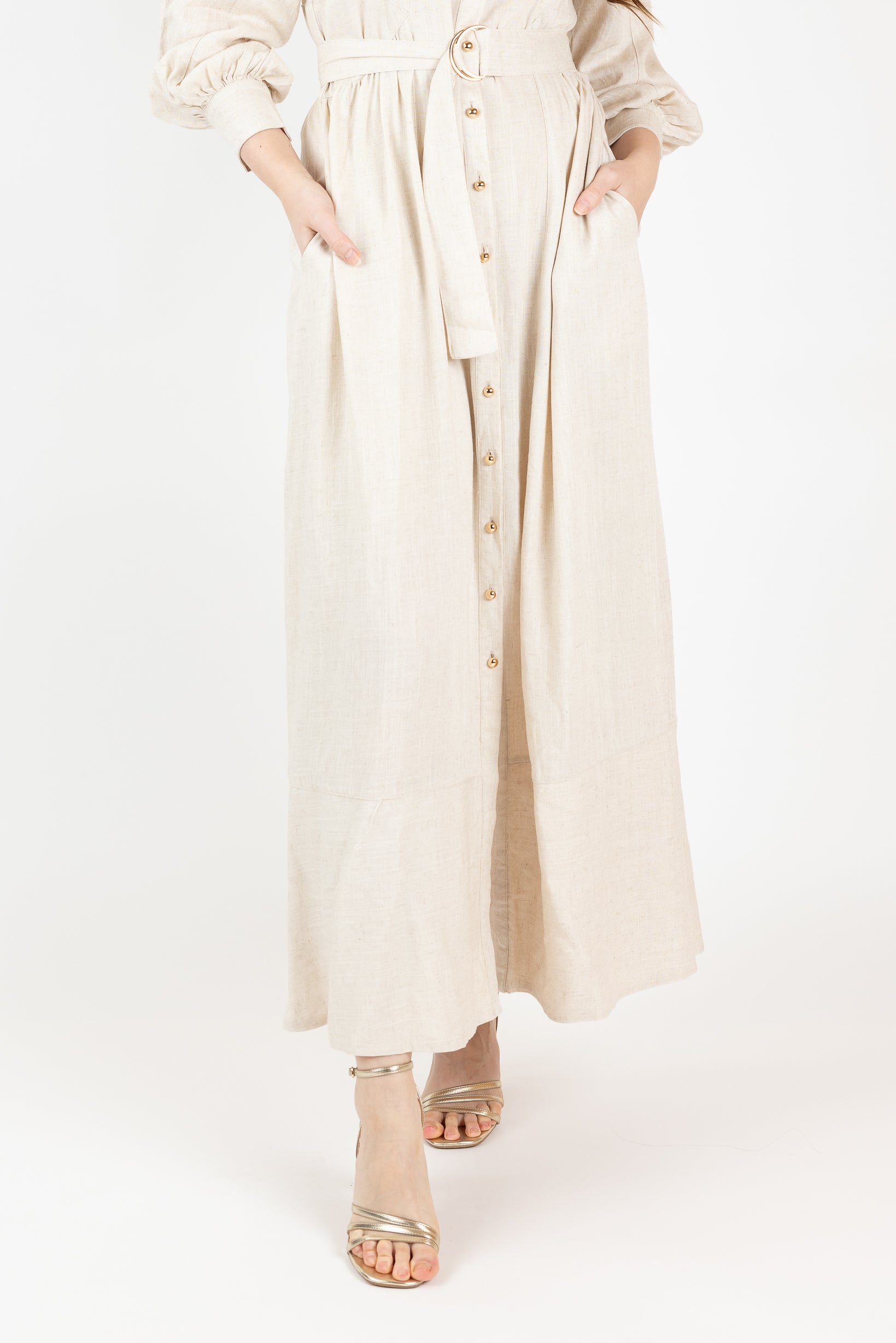M8642Oatmeal-maxi-dress