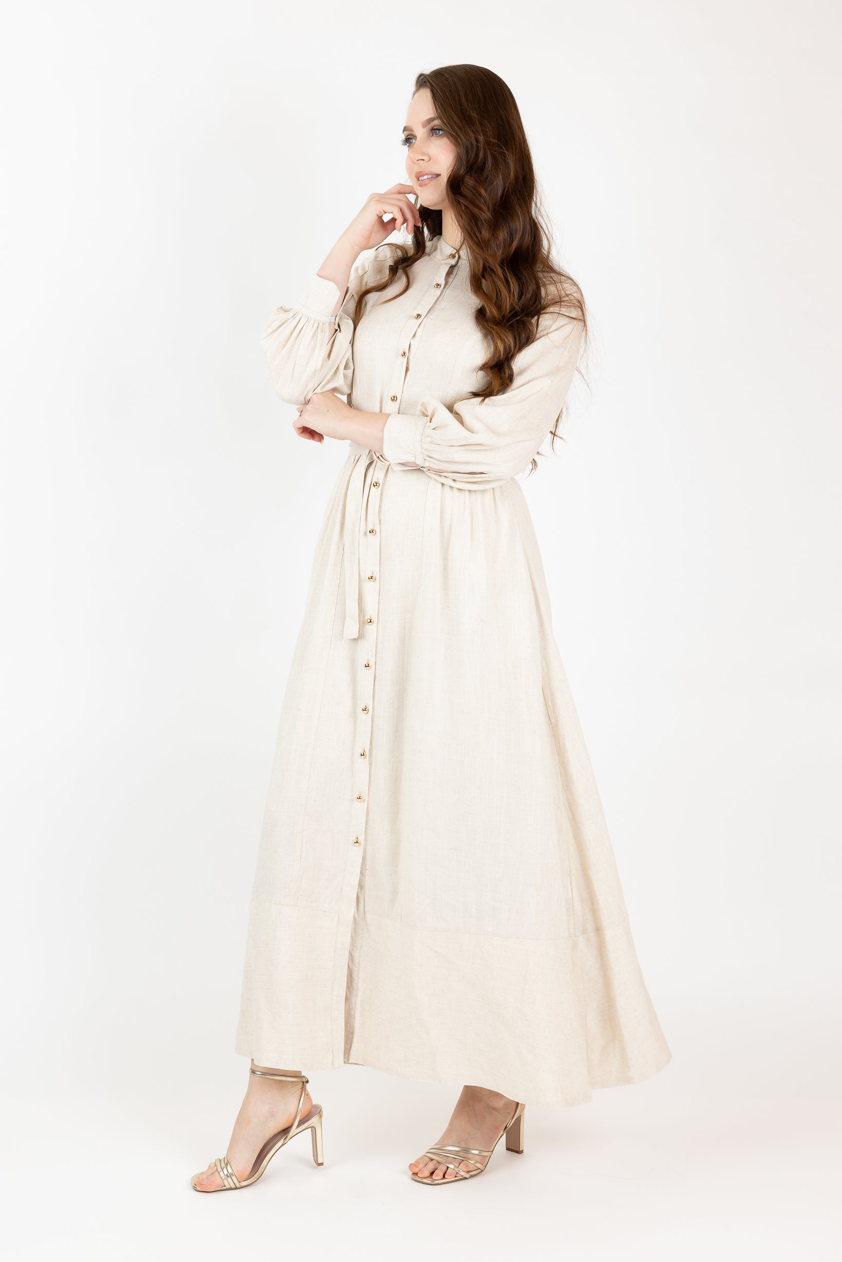 M8642Oatmeal-maxi-dress