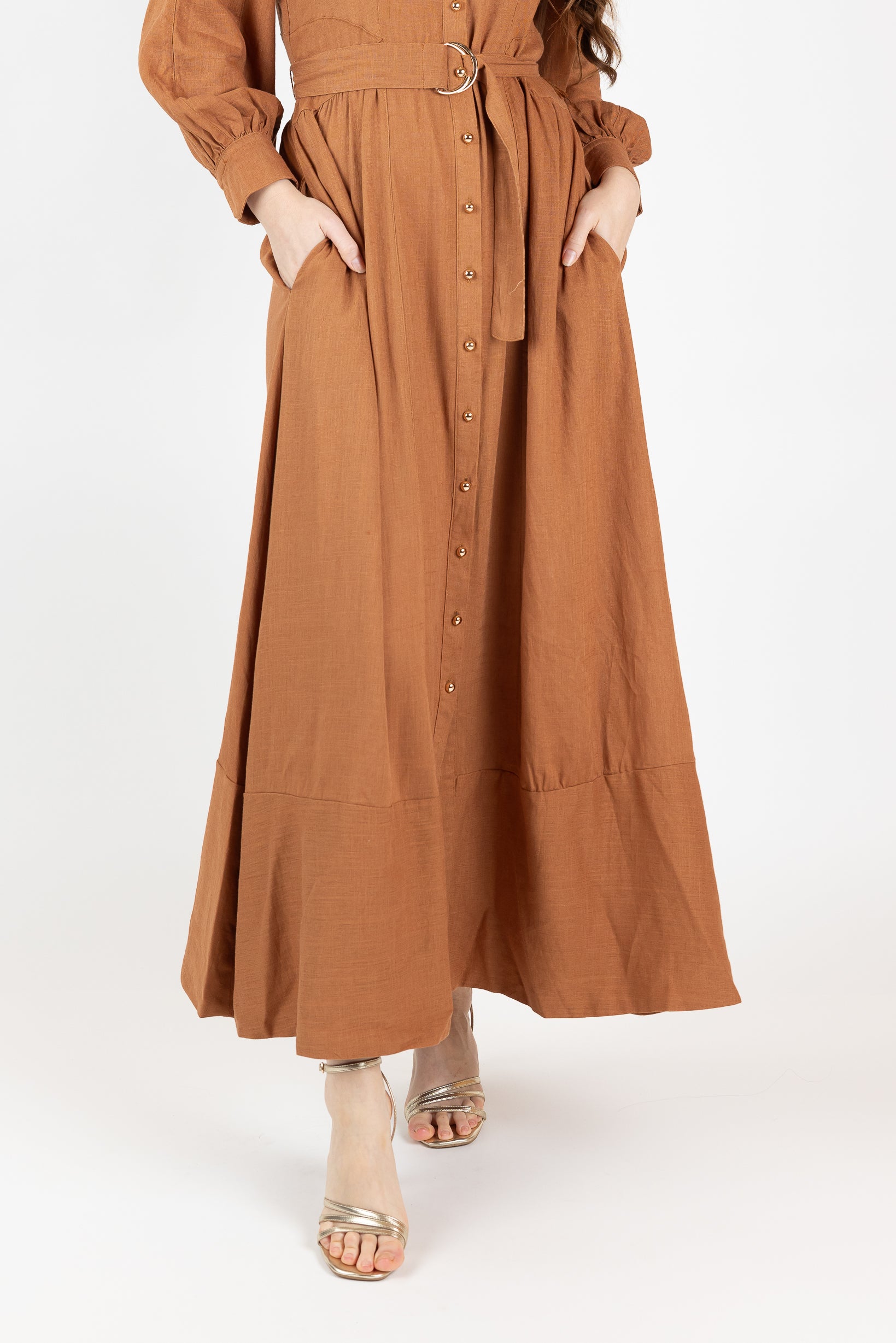 M8642Tan-maxi-dress
