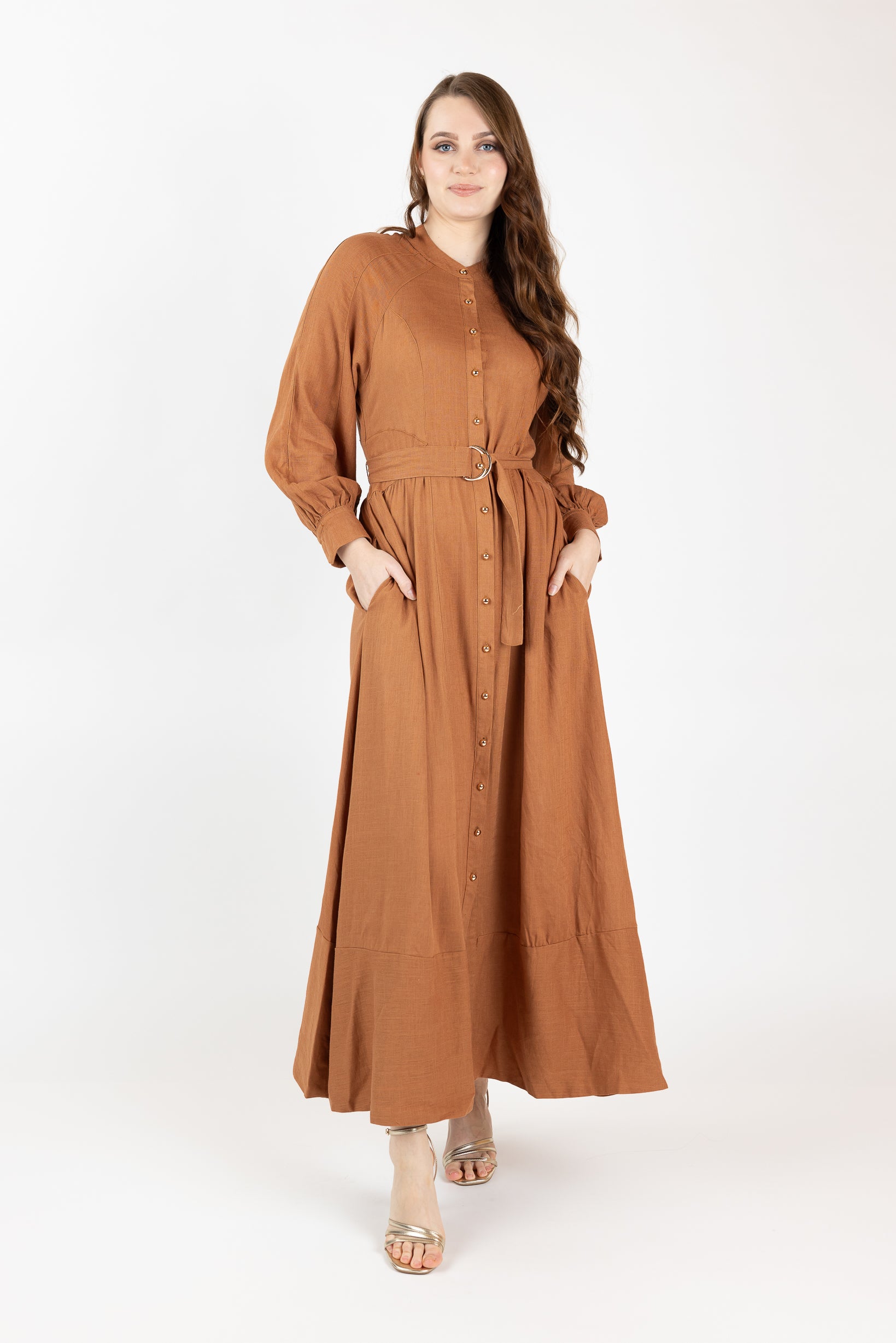 M8642Tan-maxi-dress