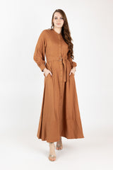 M8642Tan-maxi-dress