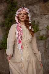 The Grand Rope Detailed Linen Dress