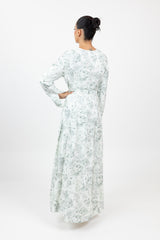 M8754Green-floral-dress