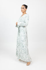 M8754Green-floral-dress