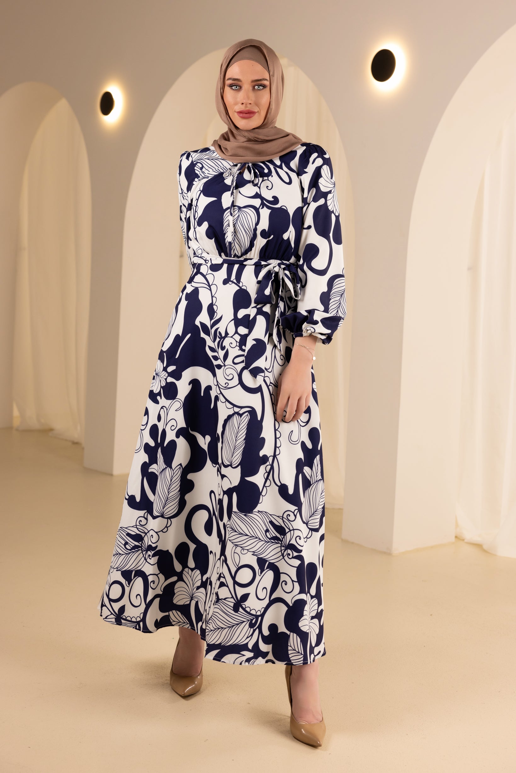 M8764NavyPrint-dress-abaya