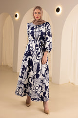 M8764NavyPrint-dress-abaya