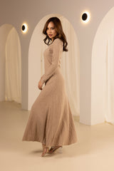 M8834Mocha-dress-knit-abaya