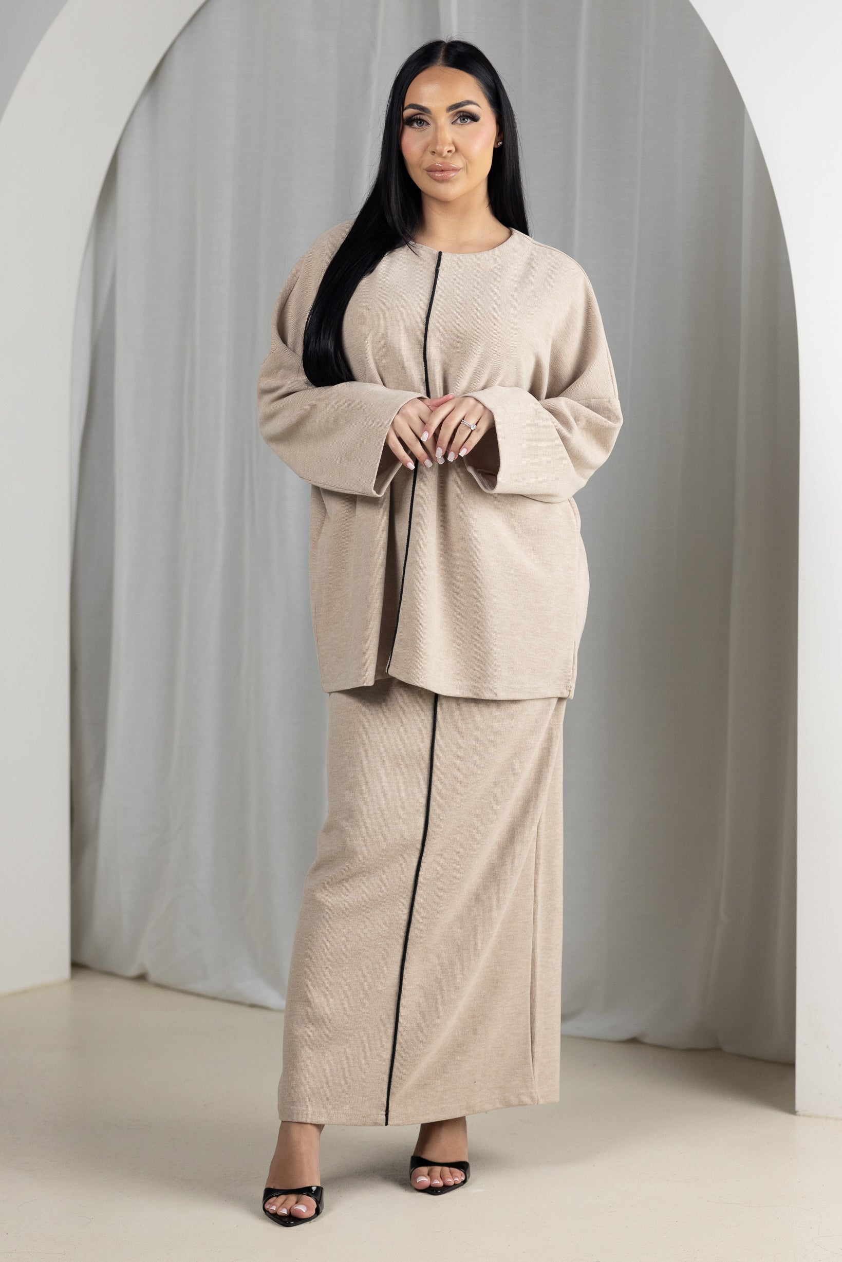 M8852Beige-skirt