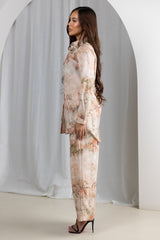 M9327BrownPrint-shirt