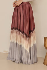 Miraj Tie Dye Pleat Skirt
