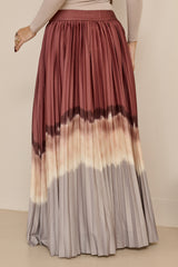 Miraj Tie Dye Pleat Skirt