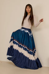 Miraj Tie Dye Pleat Skirt