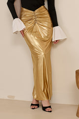 Miraj Metallic Rooj Skirt