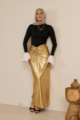 Miraj Metallic Rooj Skirt