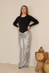 Miraj Metallic Rooj Skirt