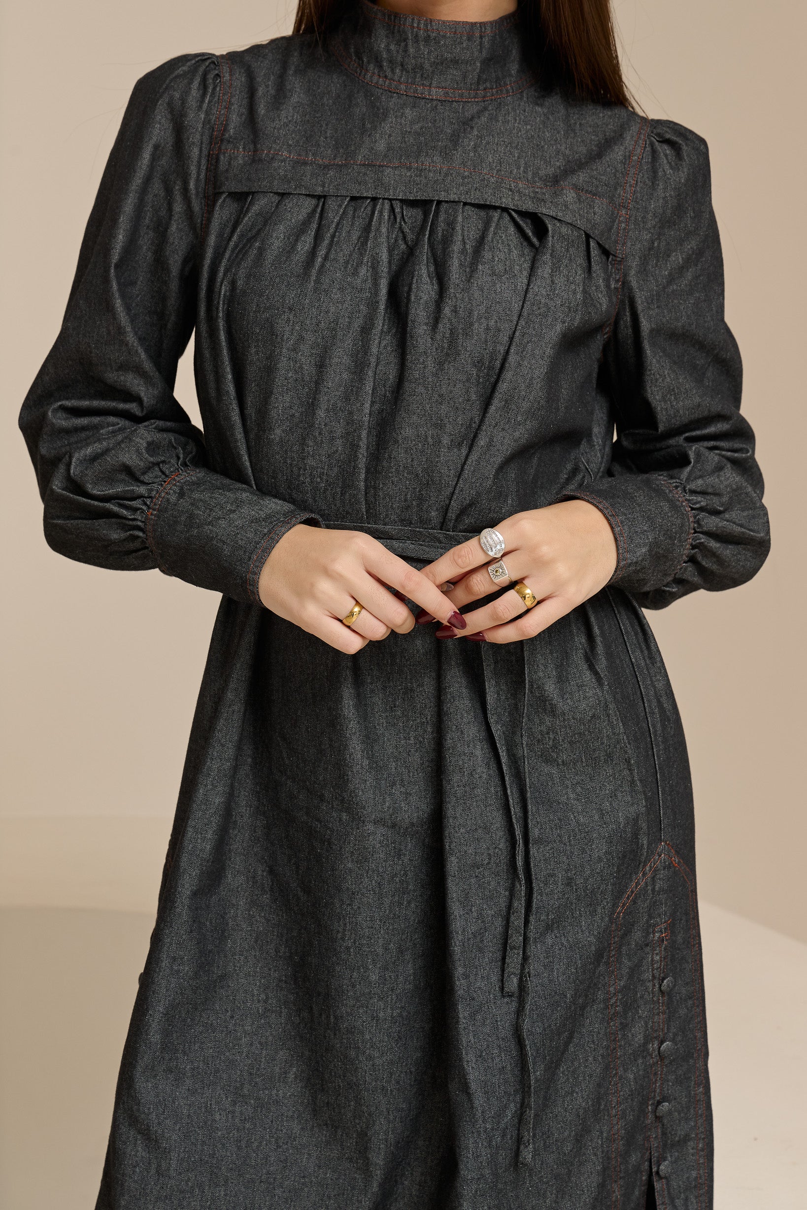 Miraj Denim Midi Dress