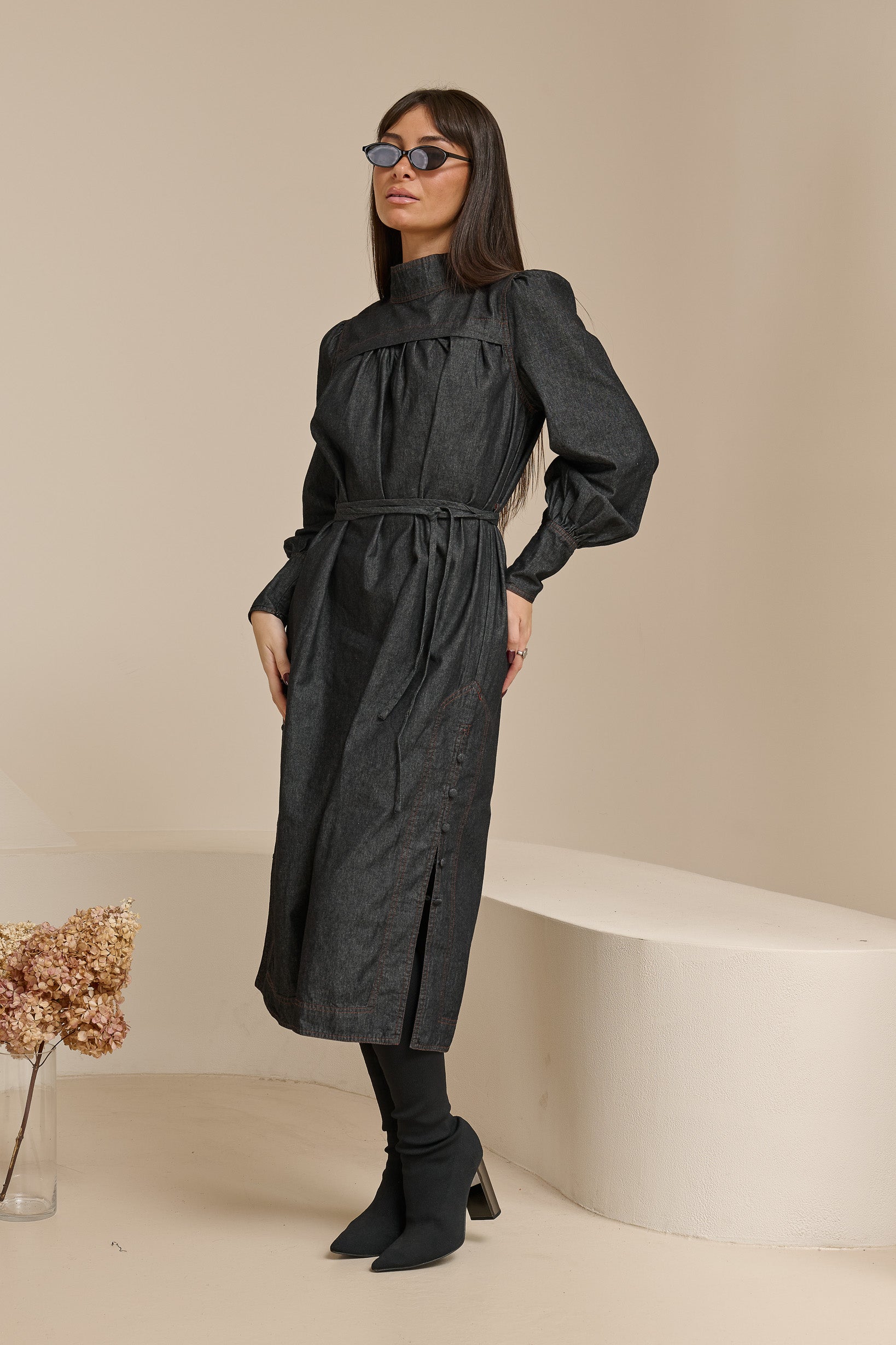 Miraj Denim Midi Dress