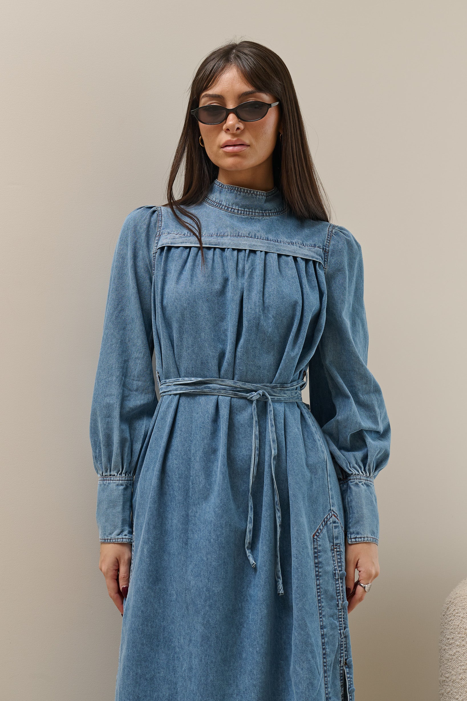 Miraj Denim Midi Dress