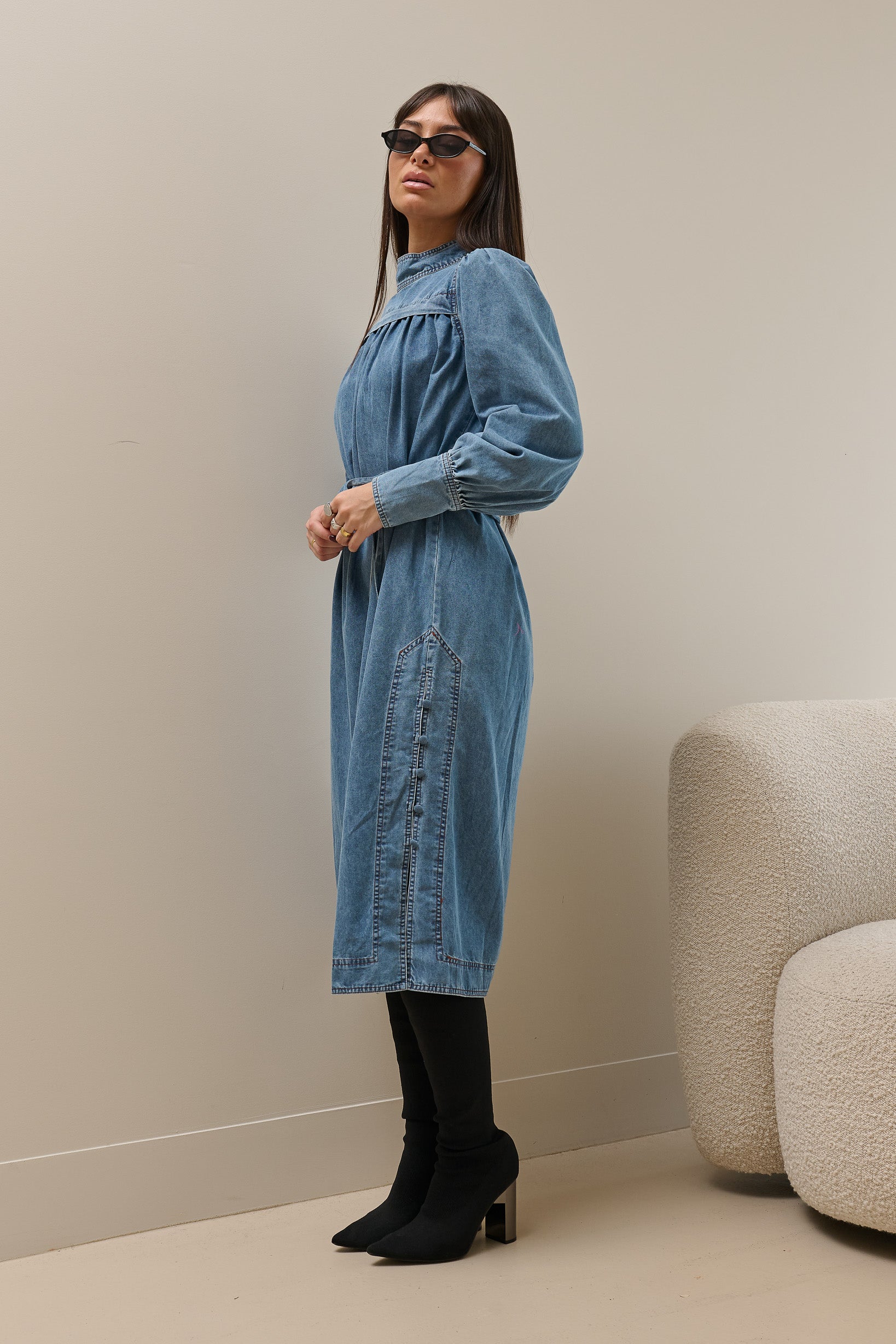 Miraj Denim Midi Dress
