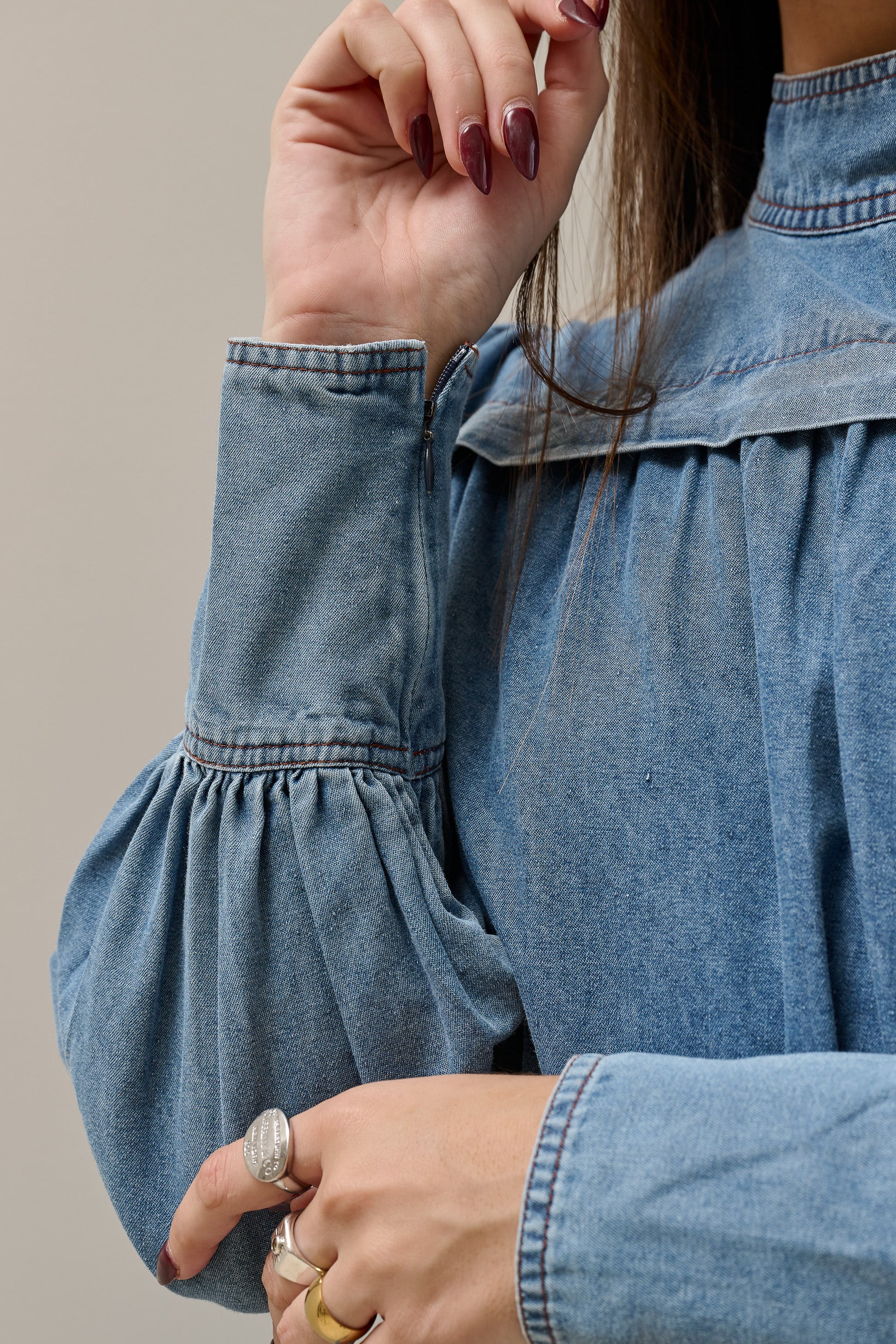 Miraj Denim Midi Dress