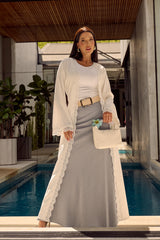 Elementary Lace Trim Cardigan