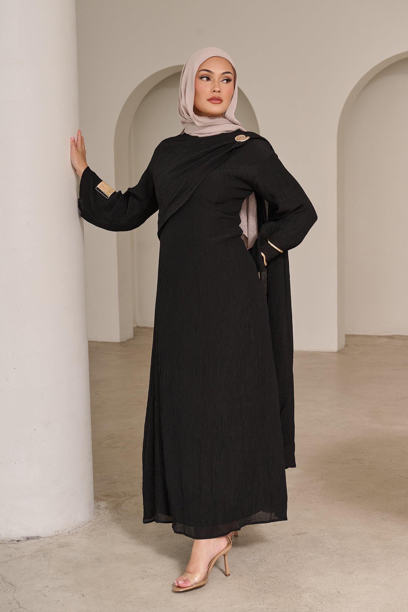M9807-BLK-shawl-dress