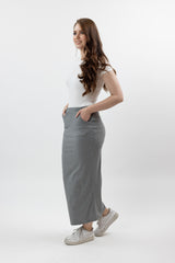 MDL00104Grey-cotton-skirt