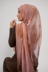 Printed Modal Shawl - Shades of Brown